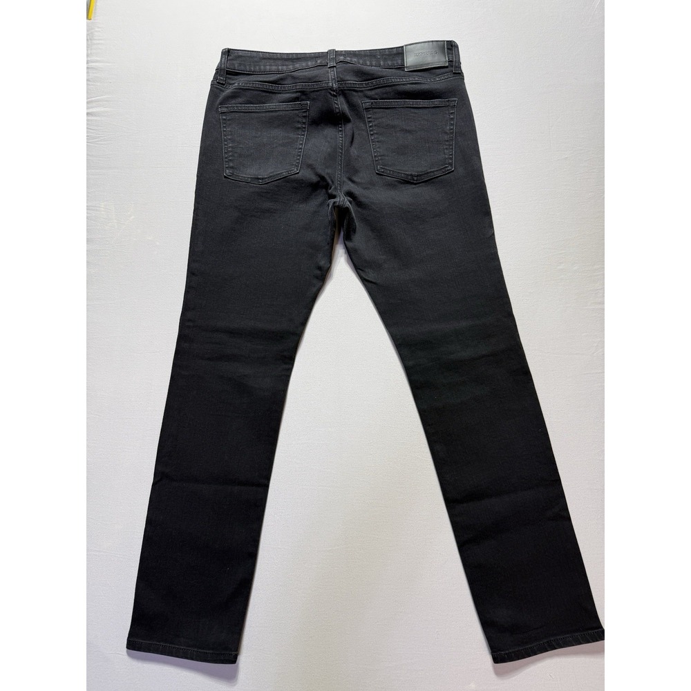 Express Mens Skinny Jeans Black Solid Denim 5-Pocket Zip Button Regular Fit - Picture 2 of 8